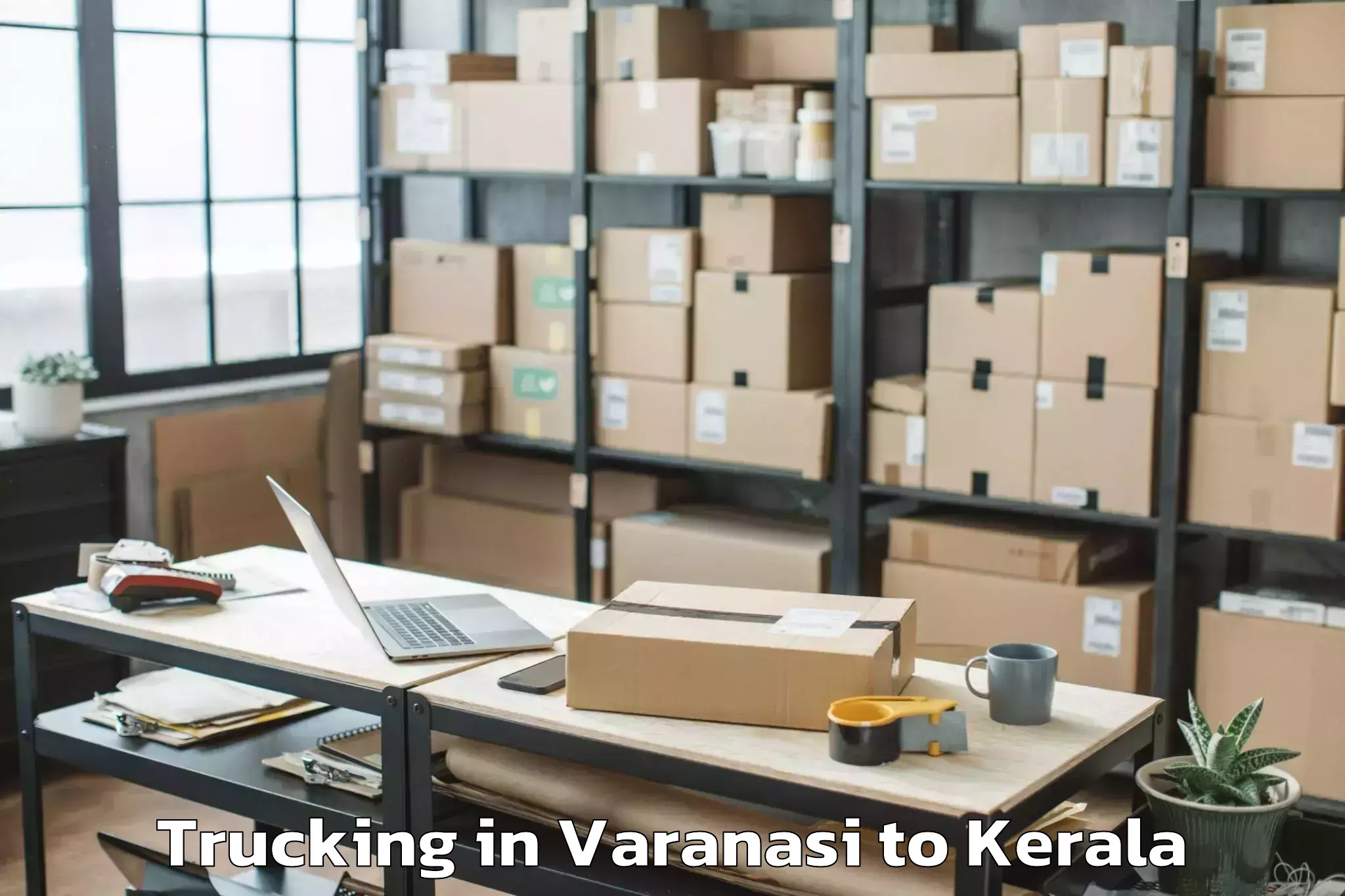 Top Varanasi to Ferokh Trucking Available